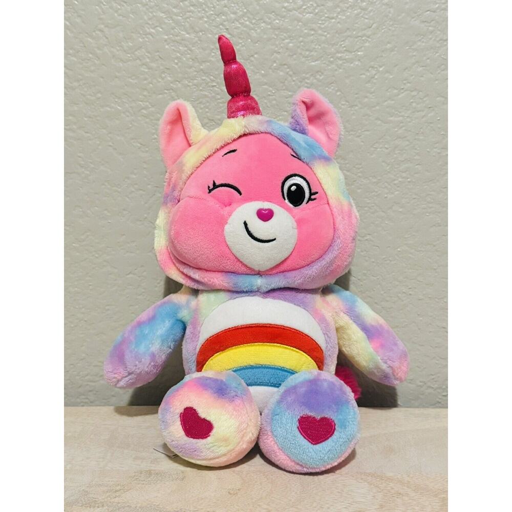 Care Bears 12” Cheer Bear Unicorn 2021 “Hoodie Friends” Pink Plush Toy